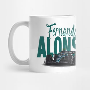 Fernando Alonso Racing Car Mug